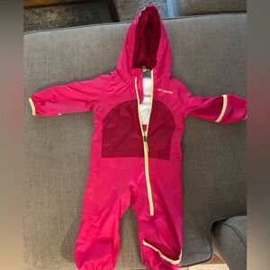 Columbia rain suit. Size 6-12 months. Like new!